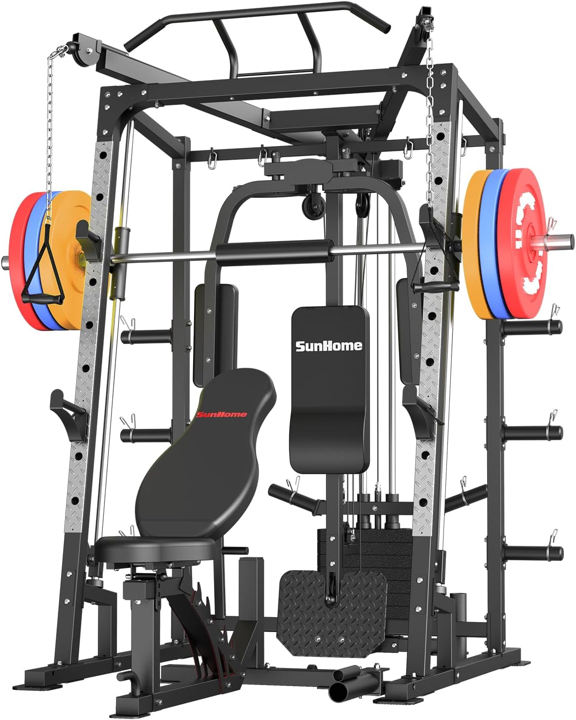 SunHome Pro Smith Machine with Bench